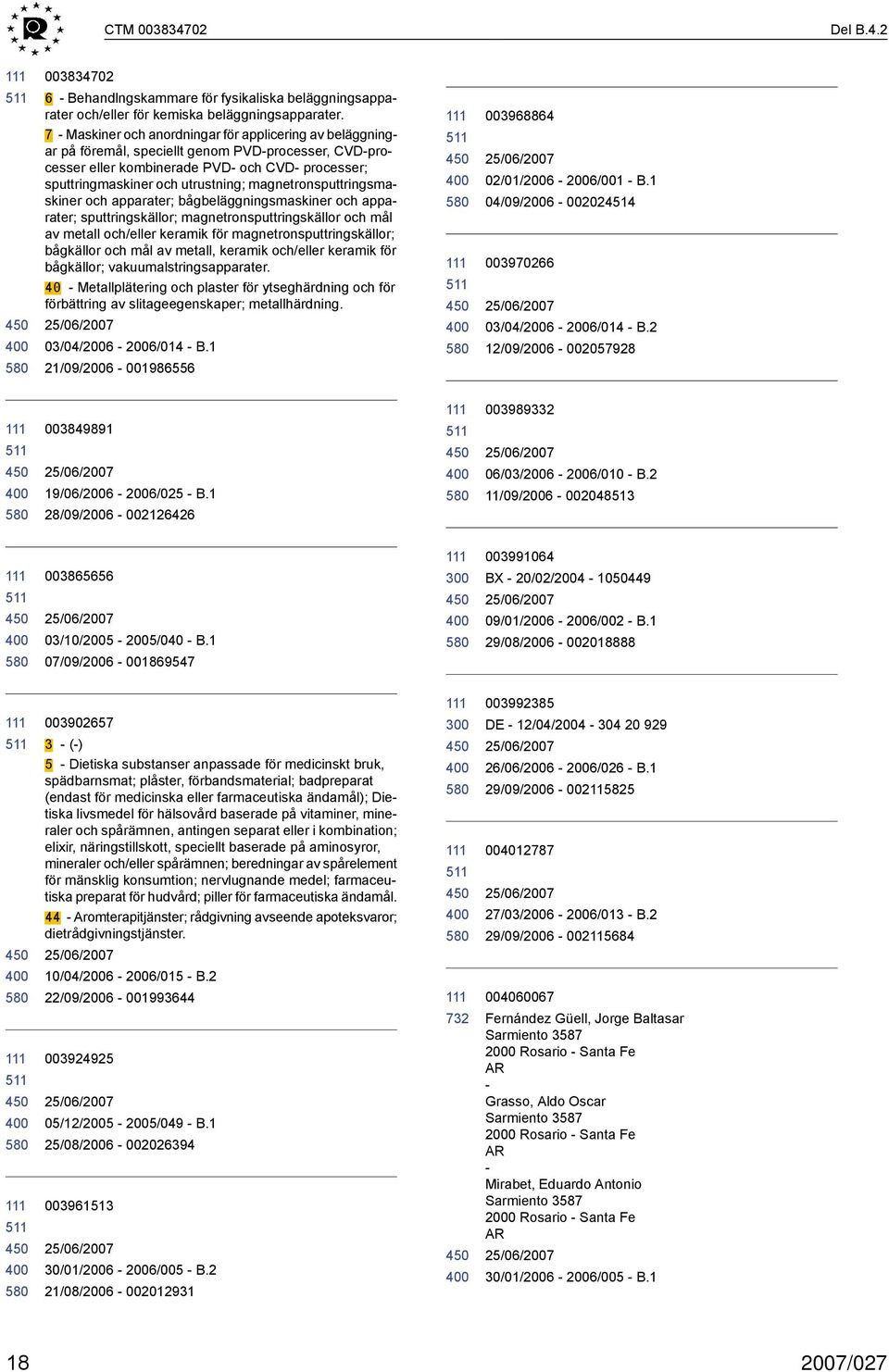 magnetronsputtringsmaskiner och apparater; bågbeläggningsmaskiner och apparater; sputtringskällor; magnetronsputtringskällor och mål av metall och/eller keramik för magnetronsputtringskällor;