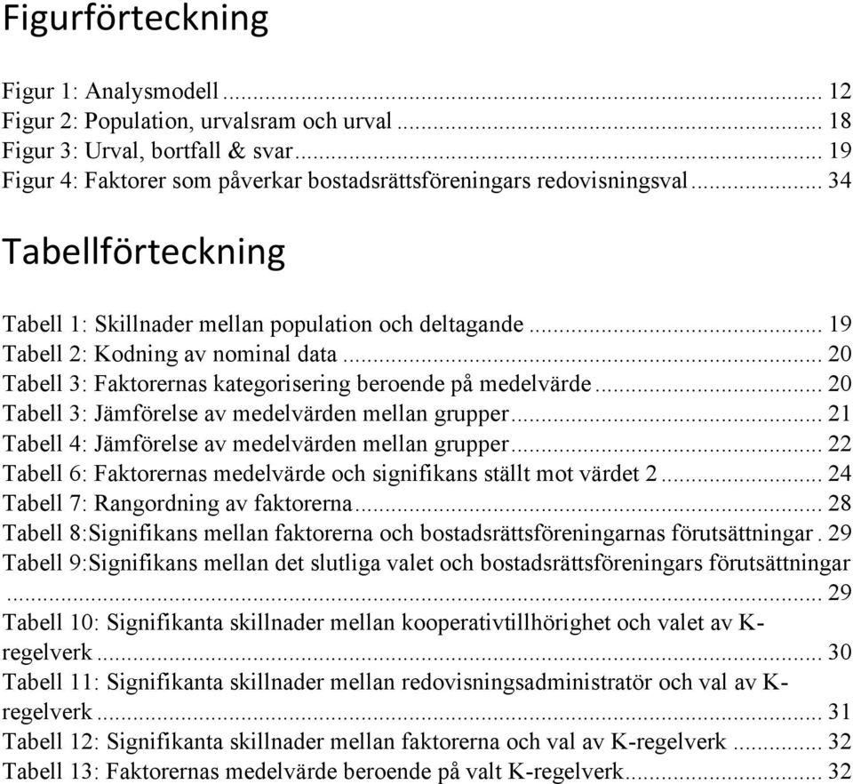 .. 20 Tabell 3: Jämförelse av medelvärden mellan grupper... 21 Tabell 4: Jämförelse av medelvärden mellan grupper... 22 Tabell 6: Faktorernas medelvärde och signifikans ställt mot värdet 2.
