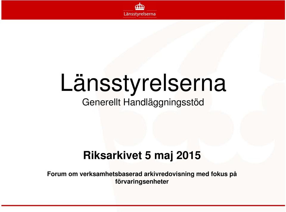 2015 Forum om verksamhetsbaserad
