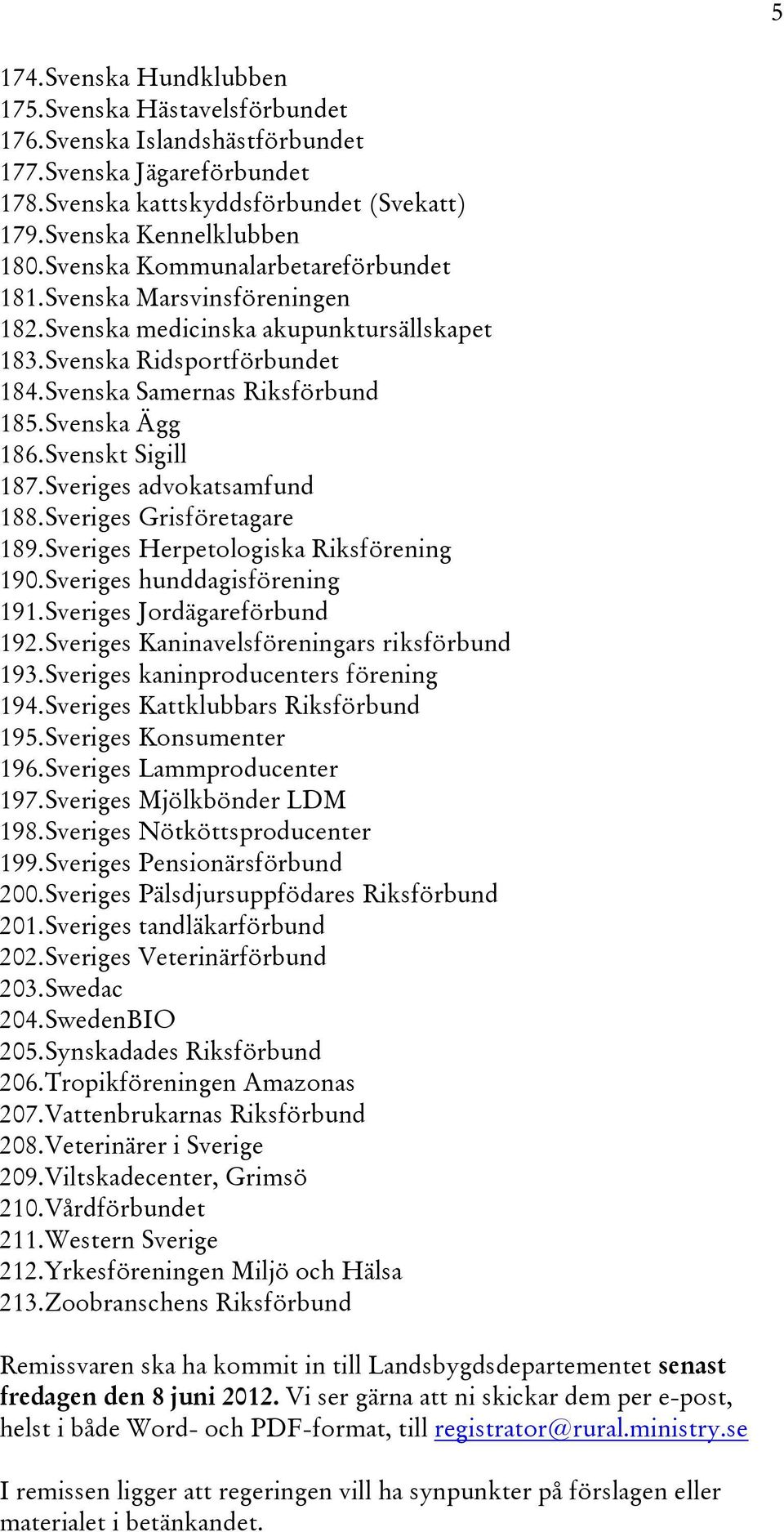 Svenskt Sigill 187. Sveriges advokatsamfund 188. Sveriges Grisföretagare 189. Sveriges Herpetologiska Riksförening 190. Sveriges hunddagisförening 191. Sveriges Jordägareförbund 192.