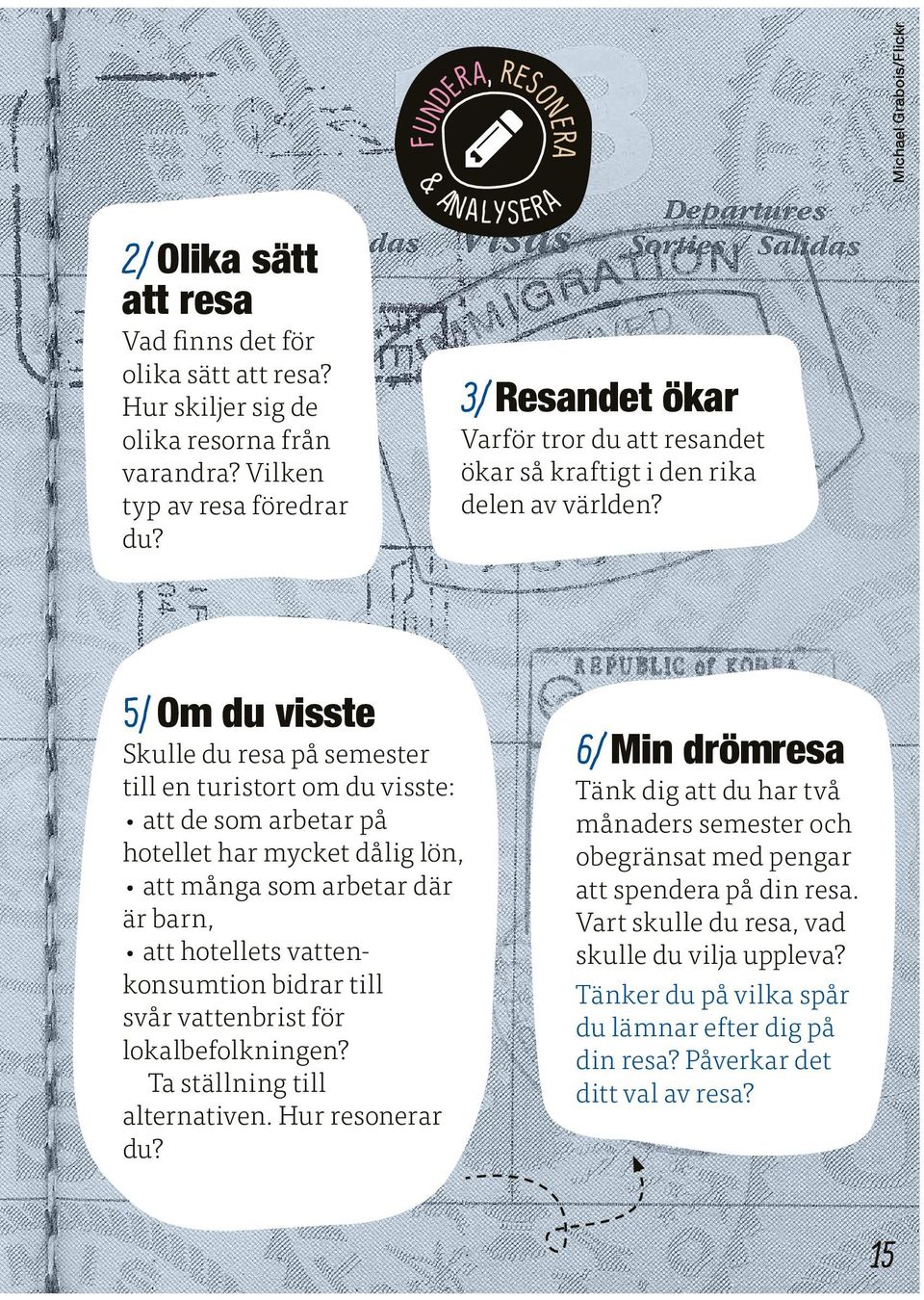 5/ Om du visste Skulle du resa på semester till en turistort om du visste: att de som arbetar på hotellet har mycket dålig lön, att många som arbetar där är barn, att hotellets vattenkonsumtion