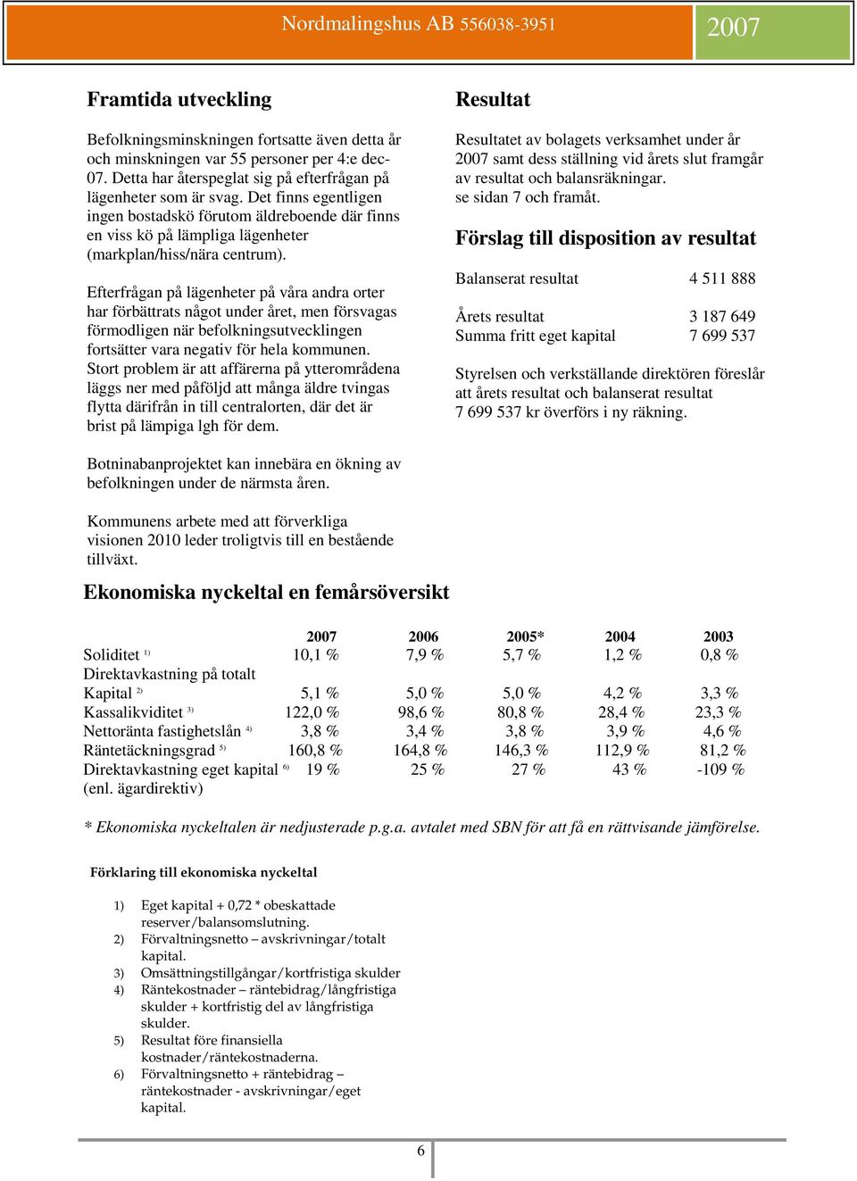 Efterfrågan på lägenheter på våra andra orter har förbättrats något under året, men försvagas förmodligen när befolkningsutvecklingen fortsätter vara negativ för hela kommunen.