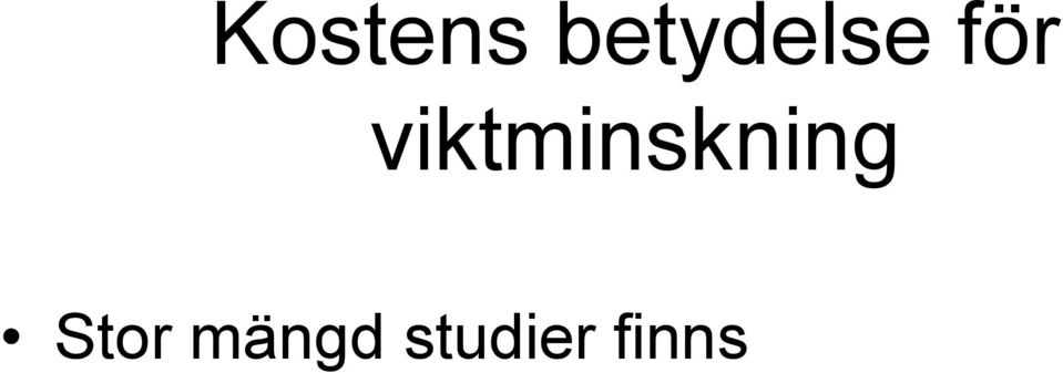 viktminskning