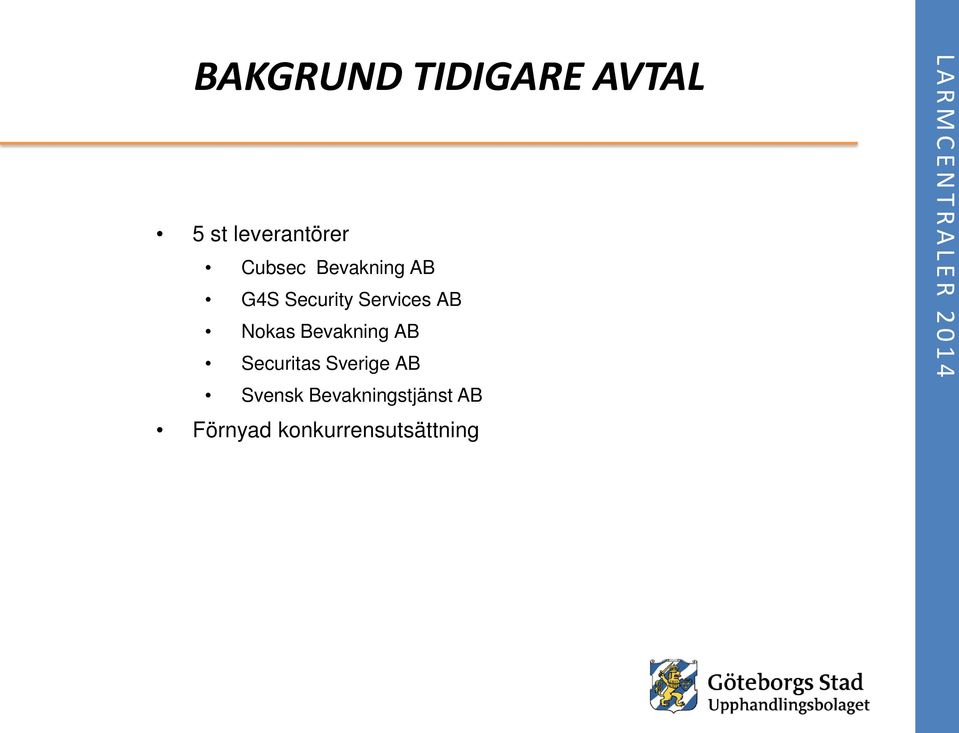 Bevakning AB Securitas Sverige AB Svensk