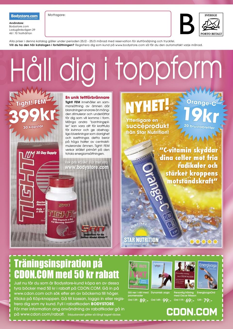 FEM innehåller en sammansättning av ämnen där blandningen snarare än mängden stimulerar och underlättar för dig som vill komma i form.