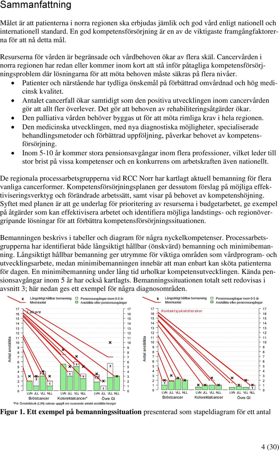 Cancervården i norra regionen har redan eller kommer inom kort att stå inför påtagliga kompetensförsörjningsproblem där lösningarna för att möta behoven måste säkras på flera nivåer.