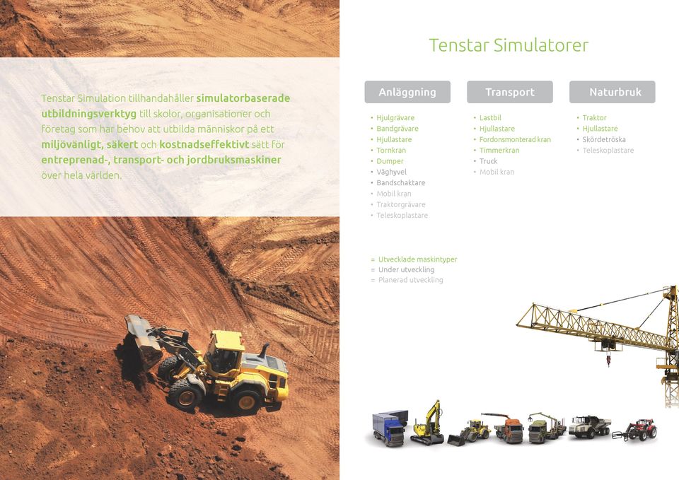 Hjulgrävare Bandgrävare Hjullastare Tornkran Dumper Lastbil Hjullastare Fordonsmonterad kran Timmerkran Truck Traktor Hjullastare Skördetröska