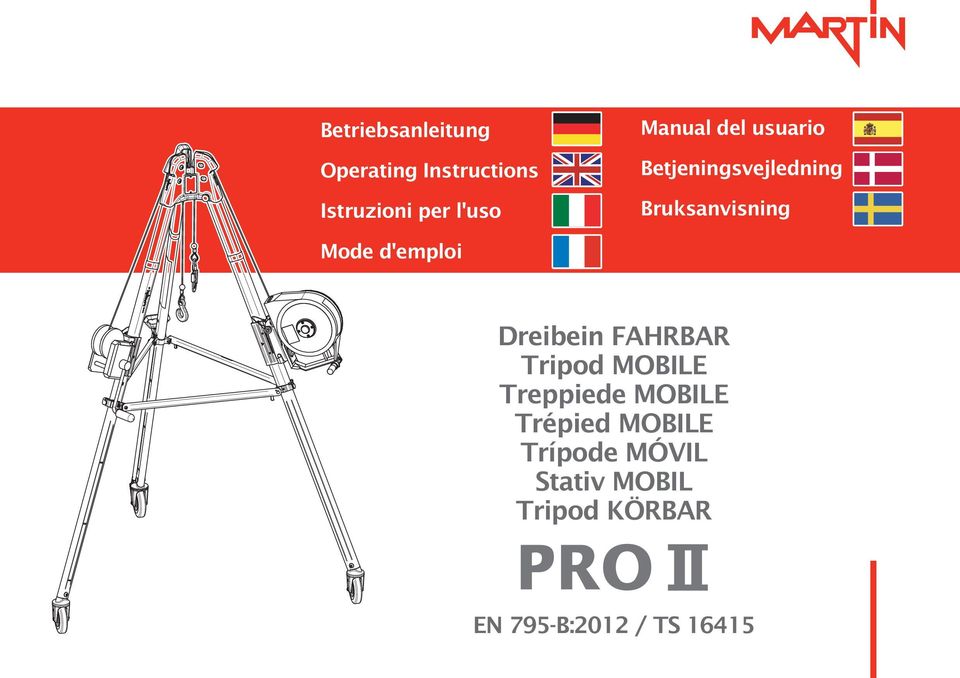 d'emploi Dreibein FAHRBAR Tripod MOBILE Treppiede MOBILE