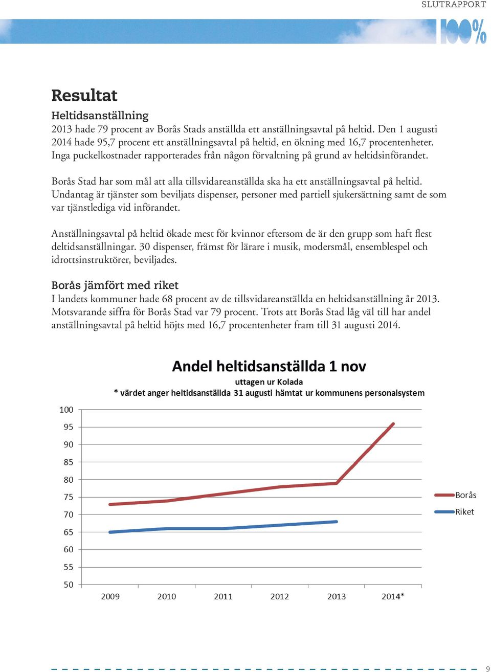 Borås Stad har som mål att alla tillsvidareanställda ska ha ett anställningsavtal på heltid.