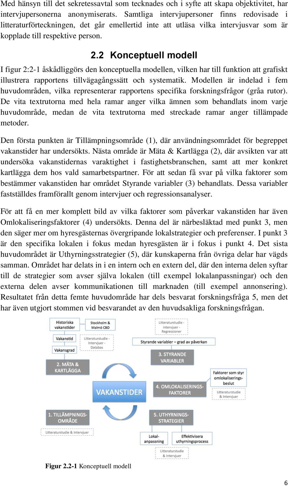 2 Konceptuell modell I figur 2:2-1 åskådliggörs den konceptuella modellen, vilken har till funktion att grafiskt illustrera rapportens tillvägagångssätt och systematik.