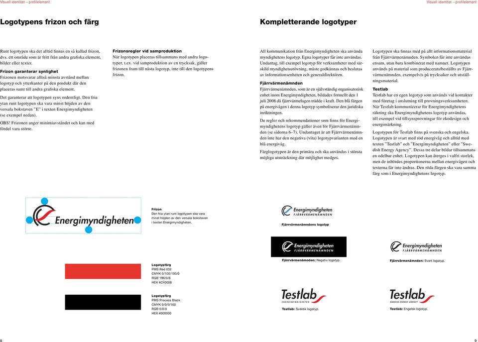 Frizon garanterar synlighet Frizonen motsvarar alltså minsta avstånd mellan logotyp och ytterkanter på den produkt där den placeras samt till andra grafiska element.