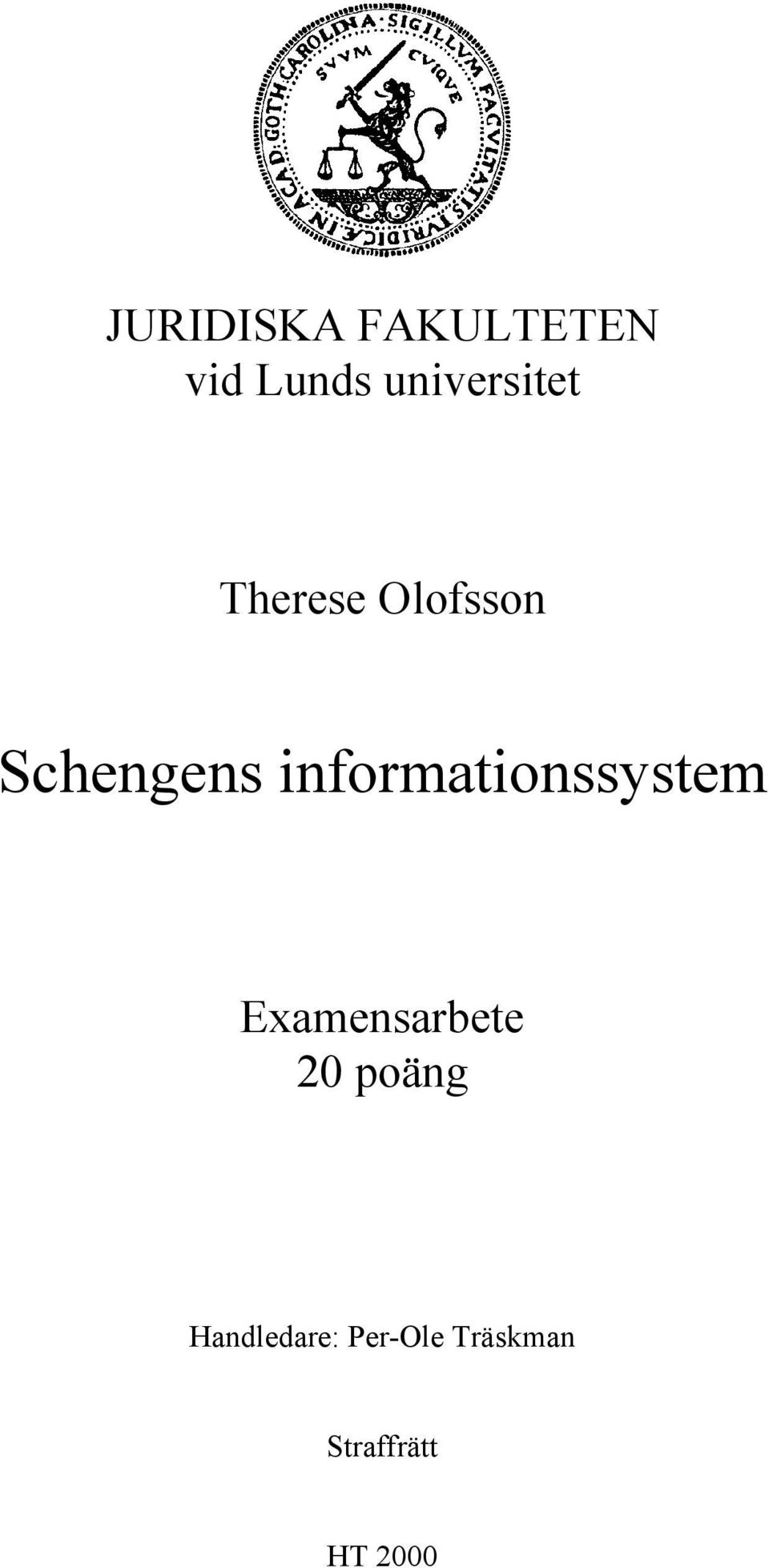 informationssystem Examensarbete 20