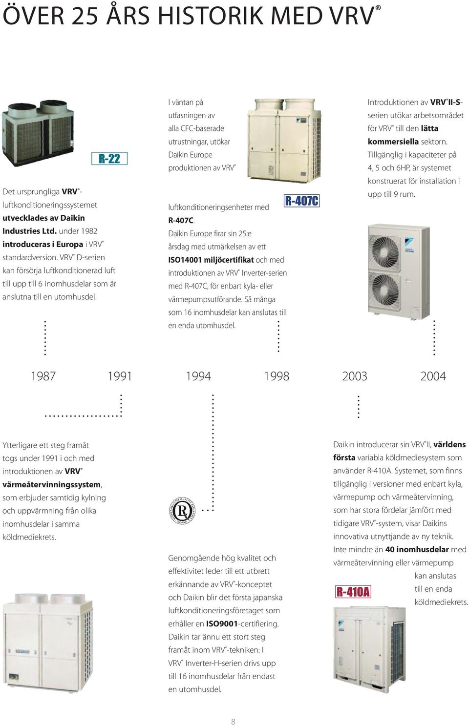 I väntan på utfasningen av alla CFC-baserade utrustningar, utökar Daikin Europe produktionen av VRV luftkonditioneringsenheter med R-407C.