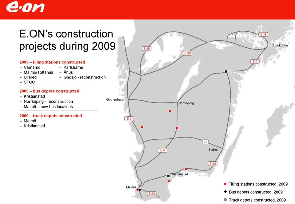 reconstruction Malmö new bus locations 2009 truck depots constructed Malmö Kristianstad Gothenburg Jönköping