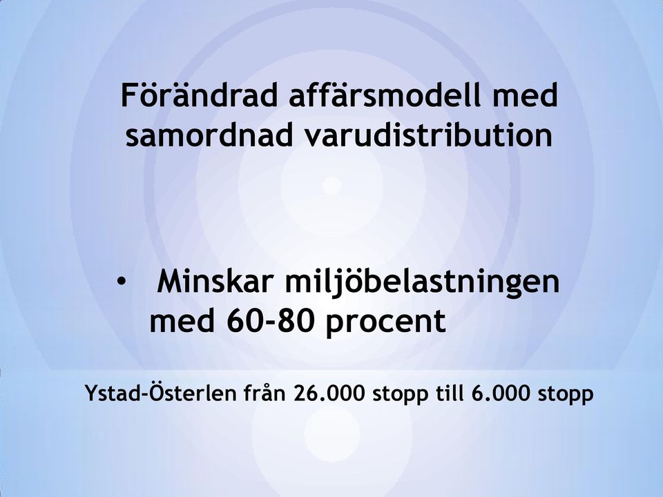 miljöbelastningen med 60-80 procent