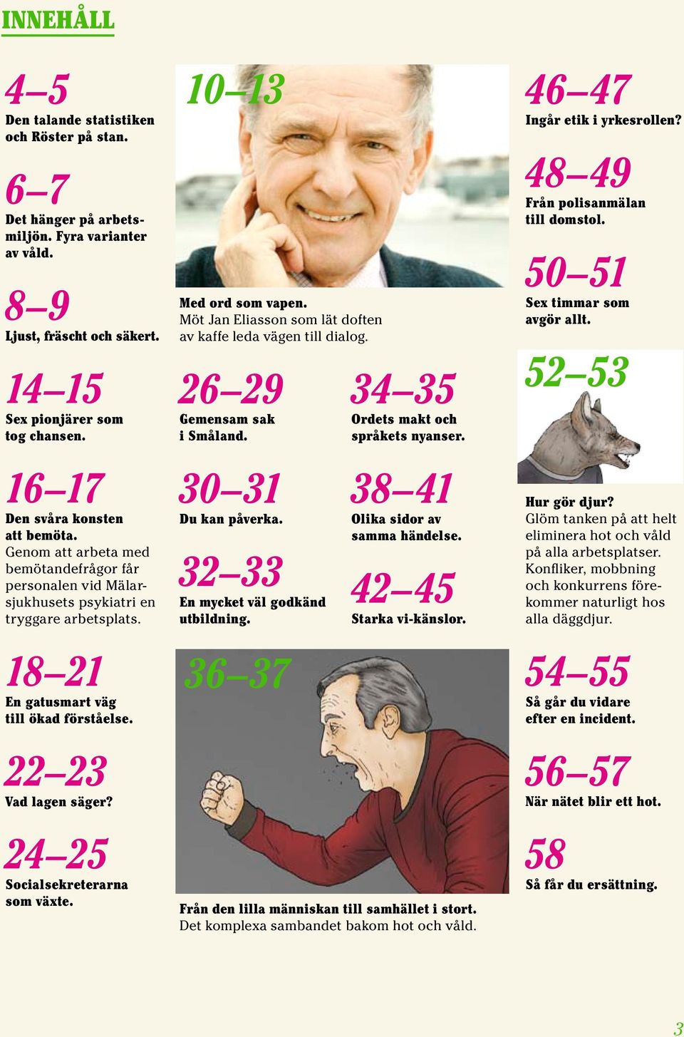 48 49 Från polisanmälan till domstol. 50 51 Sex timmar som avgör allt. 52 53 16 17 Den svåra konsten att bemöta.