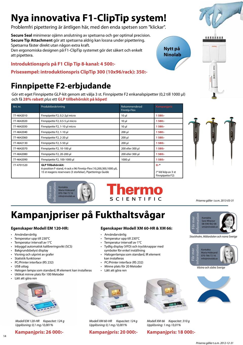 Den ergonomiska designen på F1-ClipTip systemet gör det säkert och enkelt att pipettera.