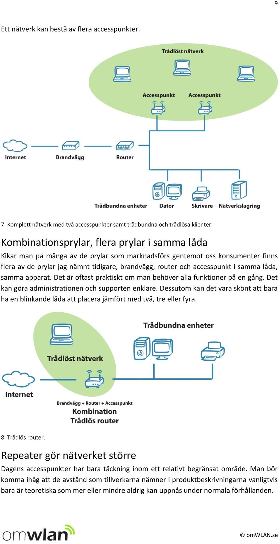 i samma låda, samma apparat. Det är oftast praktiskt om man behöver alla funktioner på en gång. Det kan göra administrationen och supporten enklare.