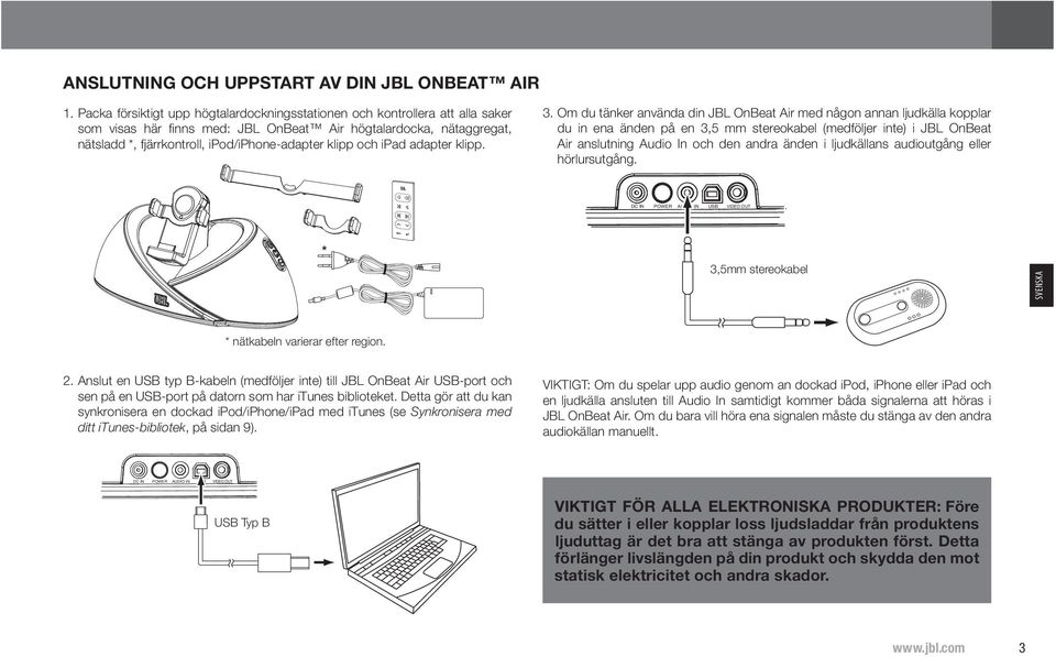 och ipad adapter klipp. 3.