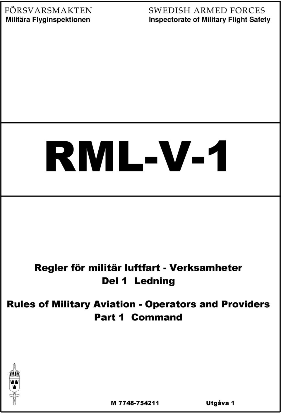 Rules of Military Aviation - Operators and