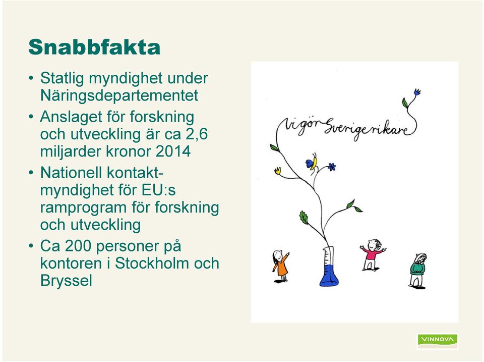kronor 2014 Nationell kontaktmyndighet för EU:s ramprogram för