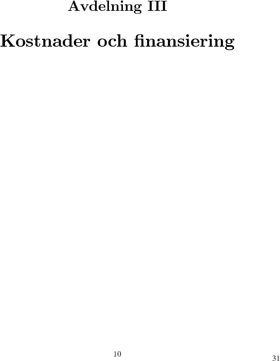 Kostnader