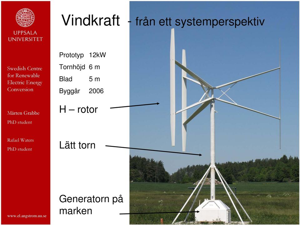 Tornhöjd 6 m Blad 5 m Byggår