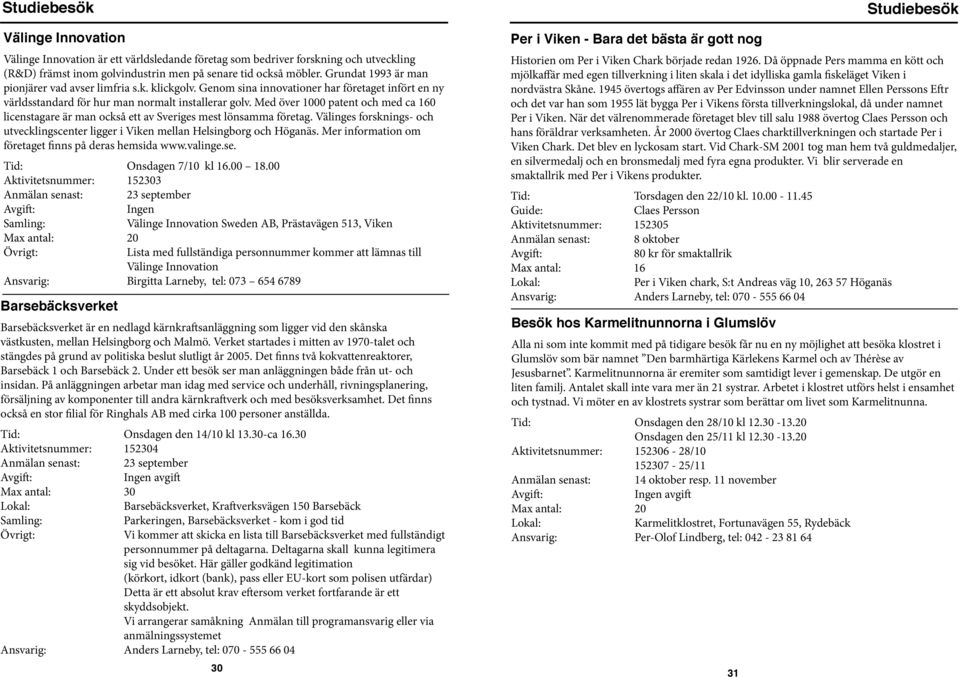 Med över 1000 patent och med ca 160 licenstagare är man också ett av Sveriges mest lönsamma företag. Välinges forsknings- och utvecklingscenter ligger i Viken mellan Helsingborg och Höganäs.