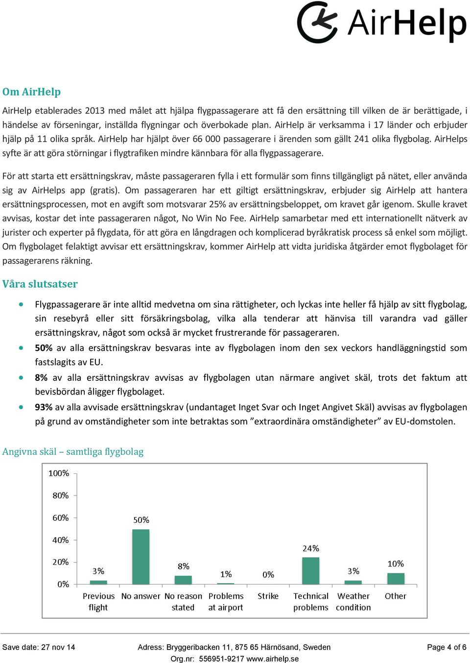 AirHelps syfte är att göra störningar i flygtrafiken mindre kännbara för alla flygpassagerare.