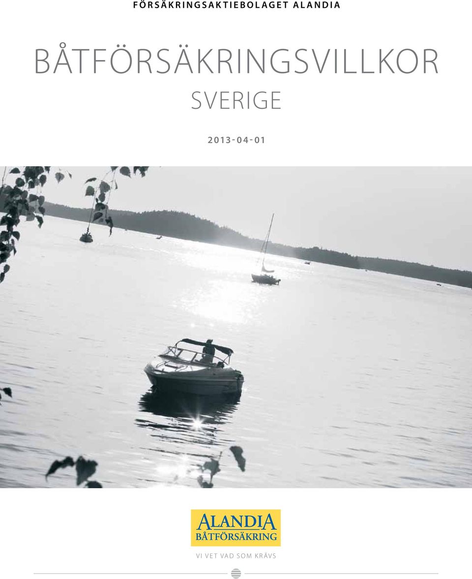 Båtförsäkringsvillkor