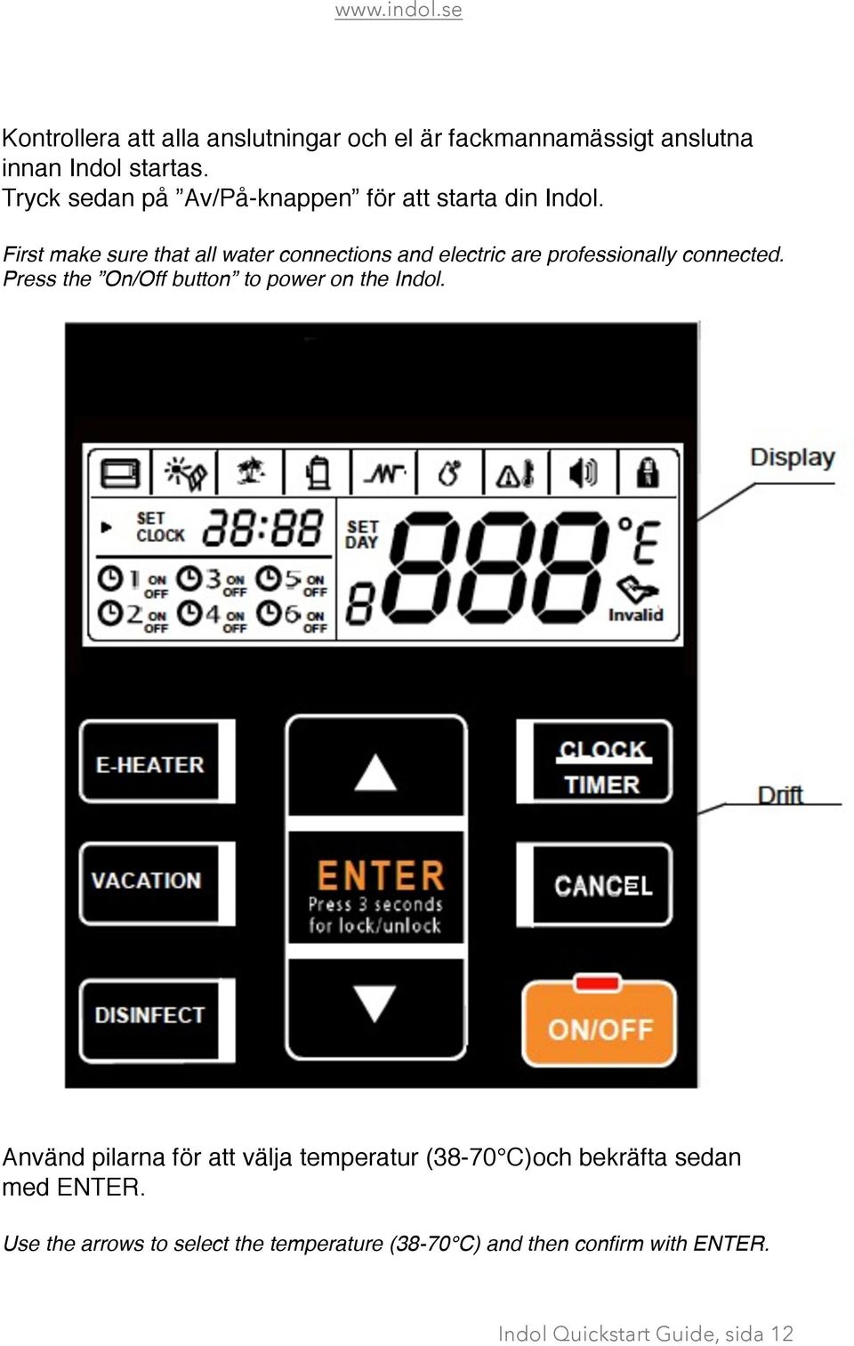 First make sure that all water connections and electric are professionally connected.