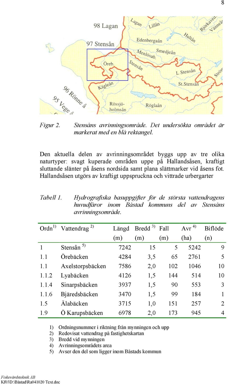 fot. Hallandsåsen utgörs av kraftigt uppspruckna och vittrade urbergarter Tabell 1.