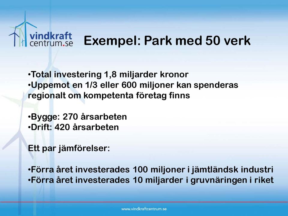 årsarbeten Drift: 420 årsarbeten Ett par jämförelser: Förra året investerades 100