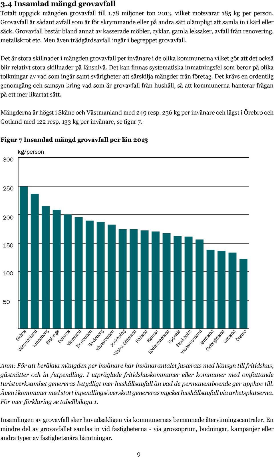 Grovavfall består bland annat av kasserade möbler, cyklar, gamla leksaker, avfall från renovering, metallskrot etc. Men även trädgårdsavfall ingår i begreppet grovavfall.