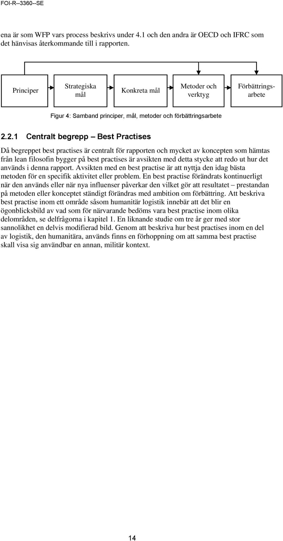 2.1 Centralt begrepp Best Practises Då begreppet best practises är centralt för rapporten och mycket av koncepten som hämtas från lean filosofin bygger på best practises är avsikten med detta stycke