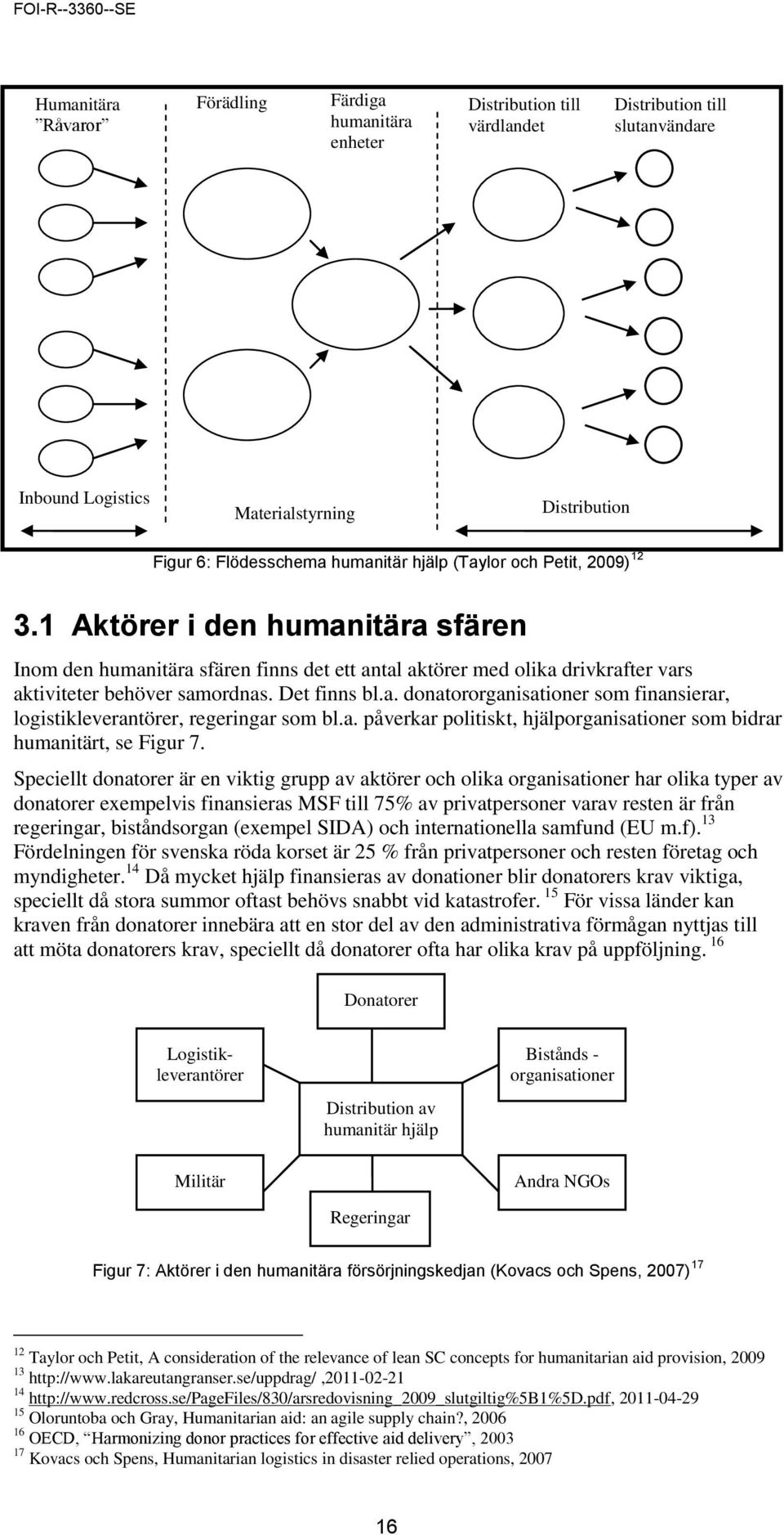 a. påverkar politiskt, hjälporganisationer som bidrar humanitärt, se Figur 7.