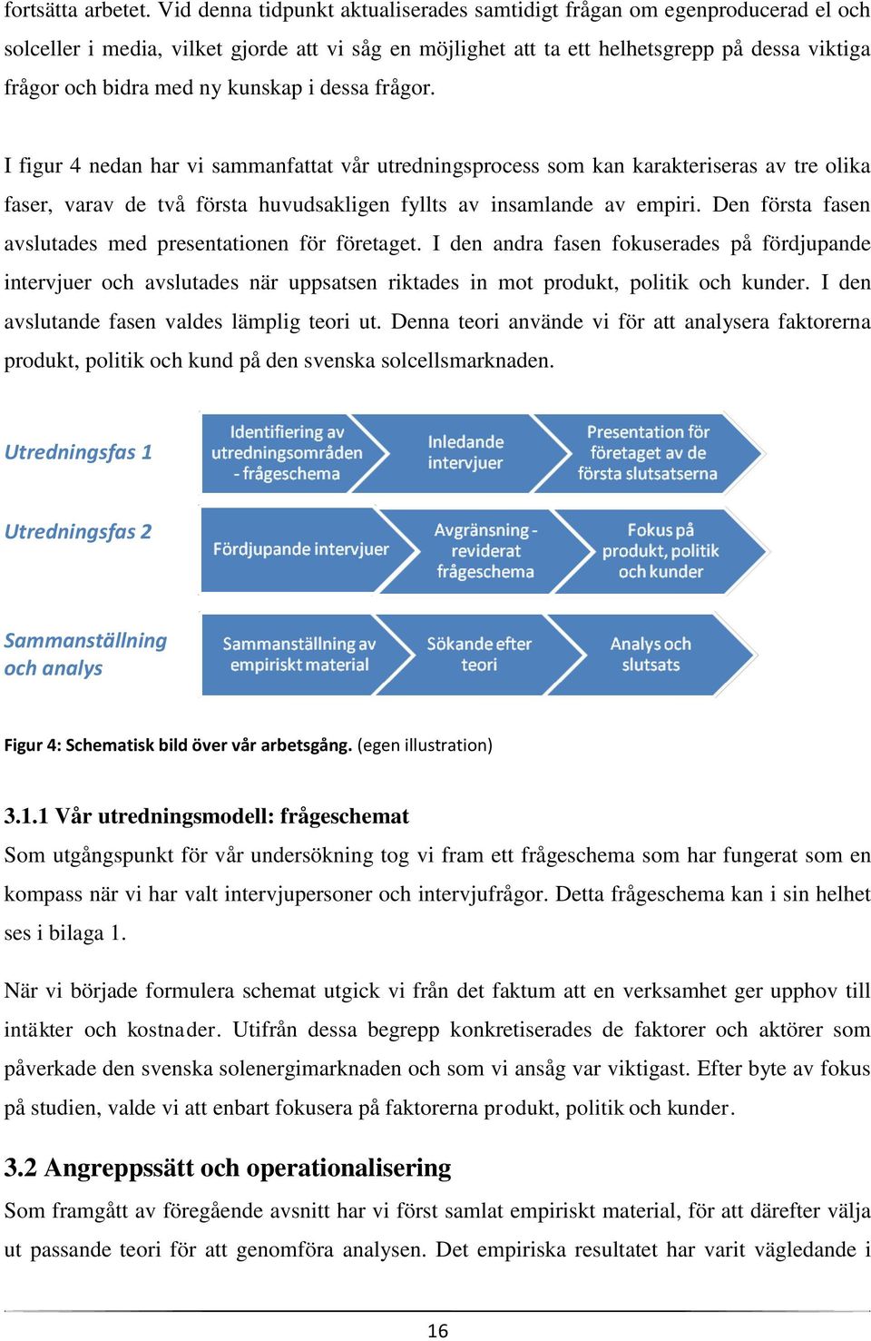 kunskap i dessa frågor. I figur 4 nedan har vi sammanfattat vår utredningsprocess som kan karakteriseras av tre olika faser, varav de två första huvudsakligen fyllts av insamlande av empiri.