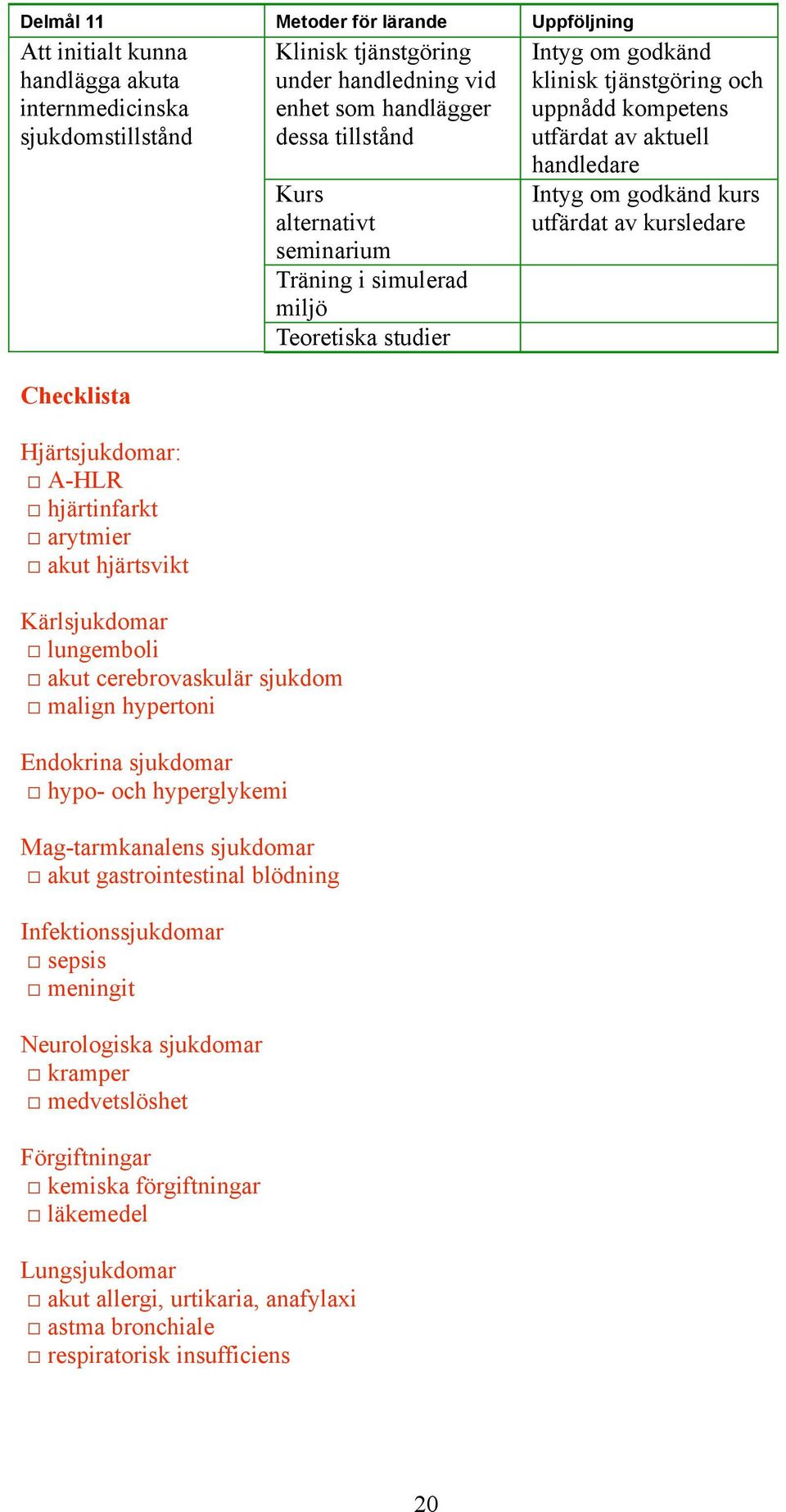 akut gastrointestinal blödning Infektionssjukdomar! sepsis! meningit Neurologiska sjukdomar! kramper! medvetslöshet Förgiftningar! kemiska förgiftningar! läkemedel Lungsjukdomar!