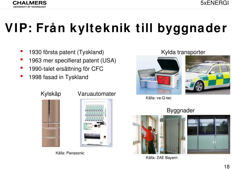 ersättning för CFC 1998 fasad in Tyskland Kylda transporter