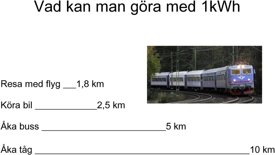 Köra bil 1,8 km 2,5 km