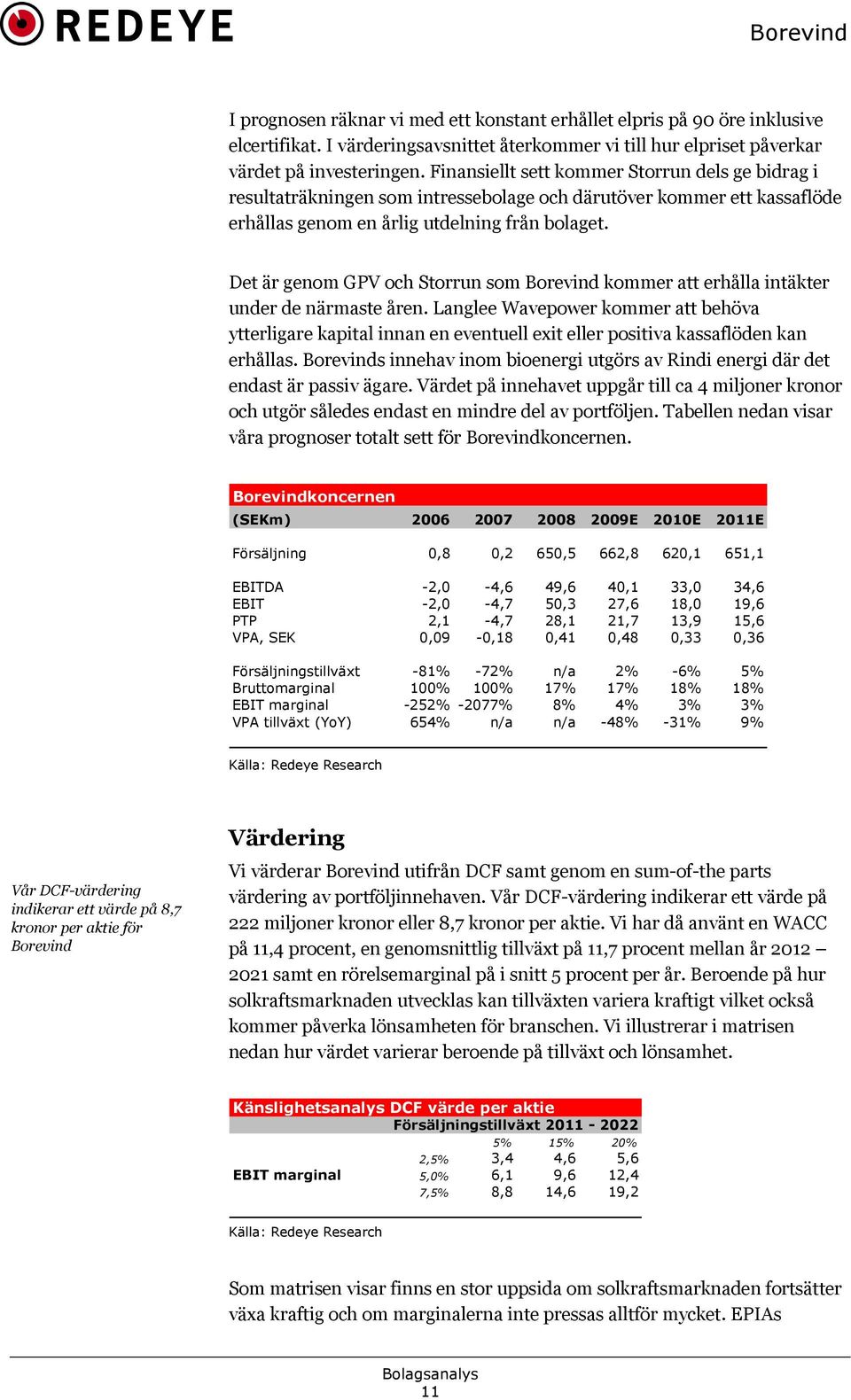 Det är genom GPV och Storrun som Borevind kommer att erhålla intäkter under de närmaste åren.