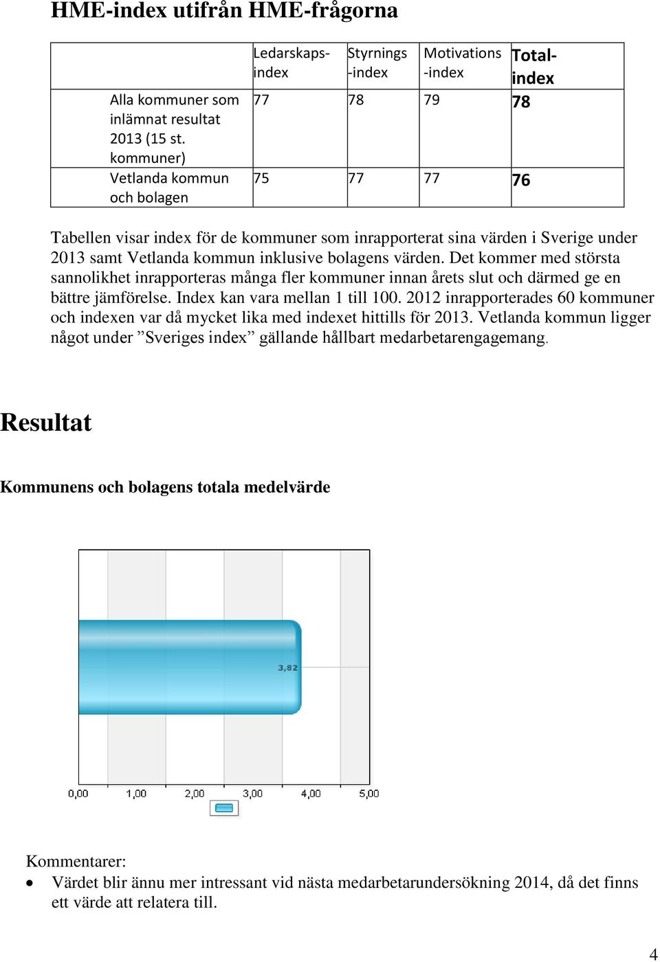 Sverige under 2013 samt Vetlanda kommun inklusive bolagens värden. Det kommer med största sannolikhet inrapporteras ga fler kommuner innan ets slut och därmed ge en bättre jämförelse.