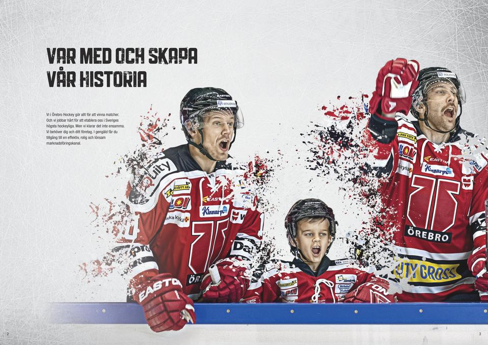 Och vi jobbar hårt för att etablera oss i Sveriges högsta hockeyliga.