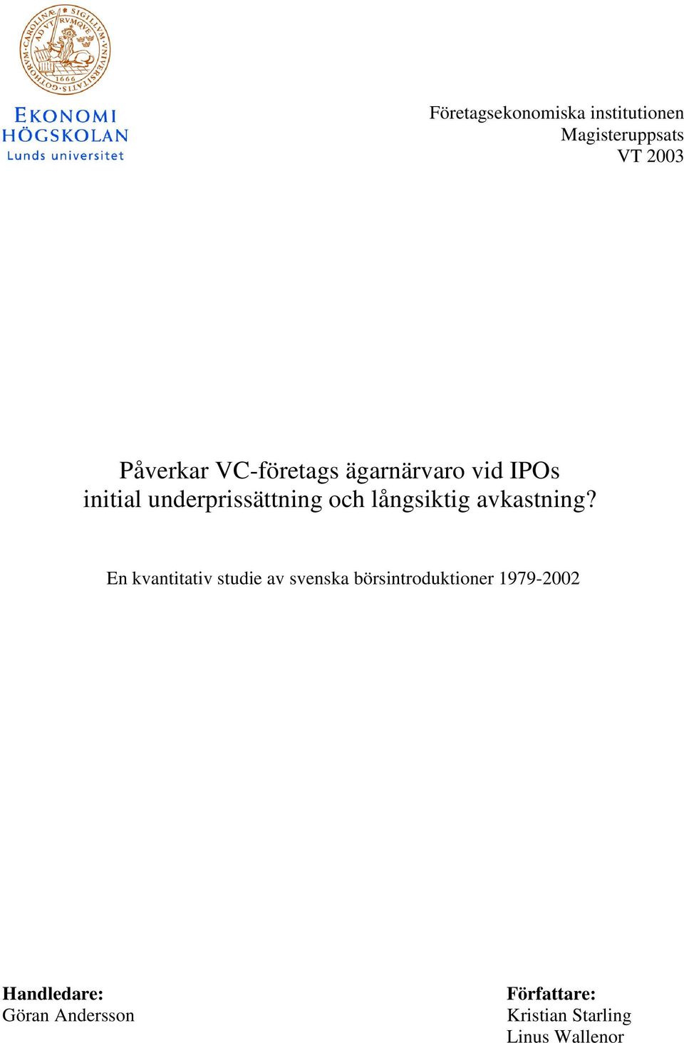 långsiktig avkastning?