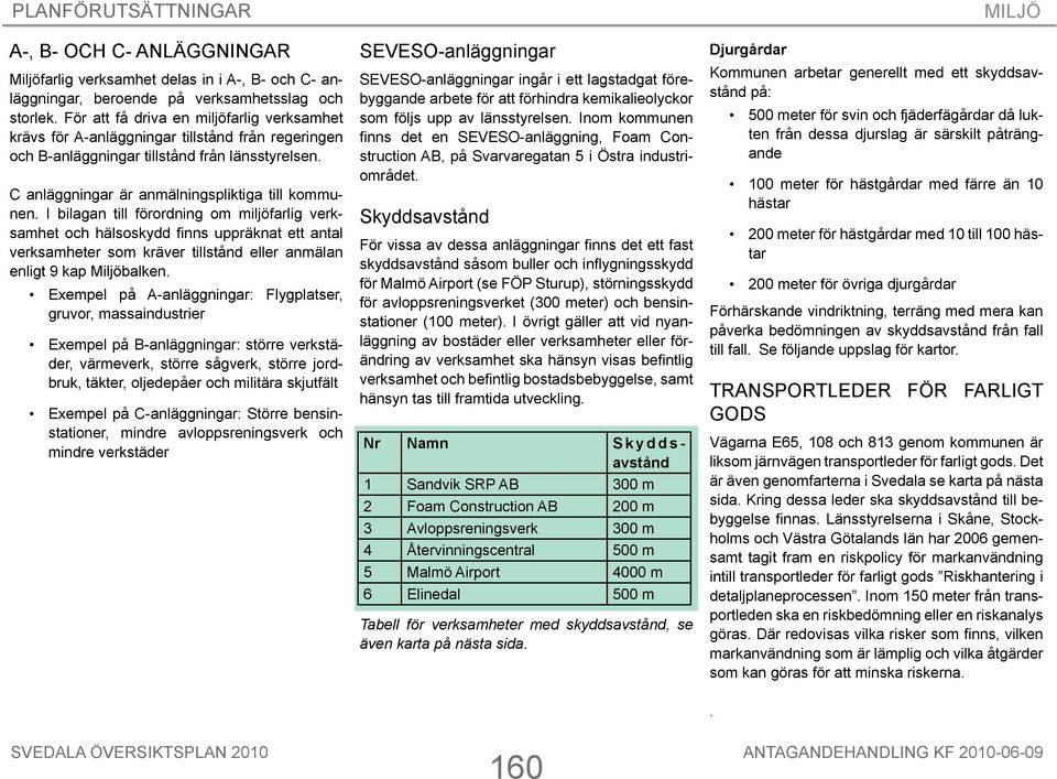 I bilagan till förordning om miljöfarlig verksamhet och hälsoskydd finns uppräknat ett antal verksamheter som kräver tillstånd eller anmälan enligt 9 kap balken.