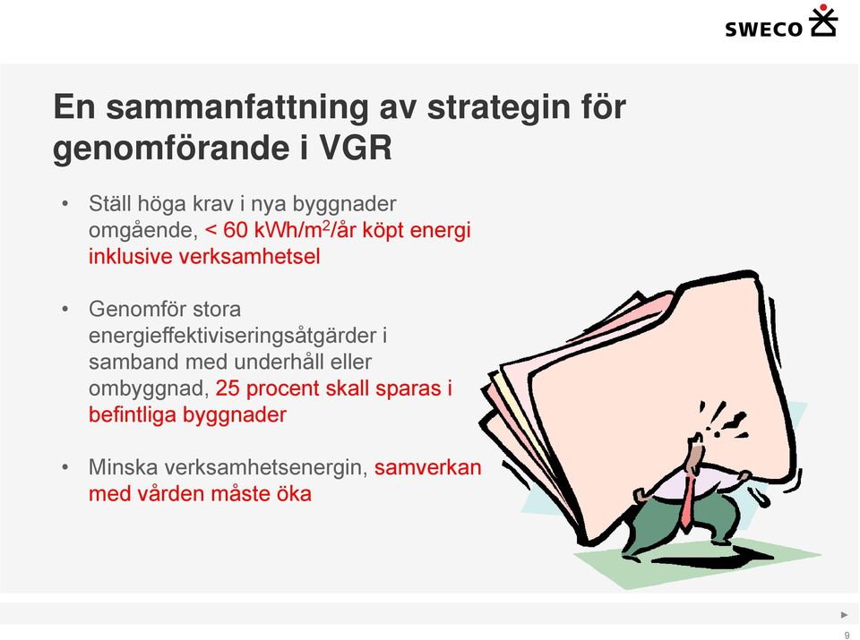 energieffektiviseringsåtgärder i samband med underhåll eller ombyggnad, 25 procent