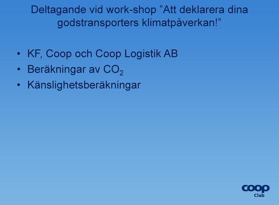 klimatpåverkan!