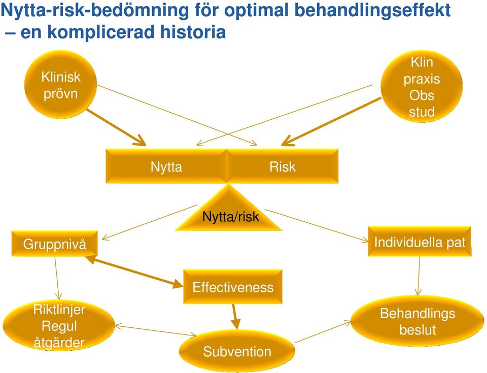 Nytta Risk Nytta/risk Gruppnivå Individuella pat