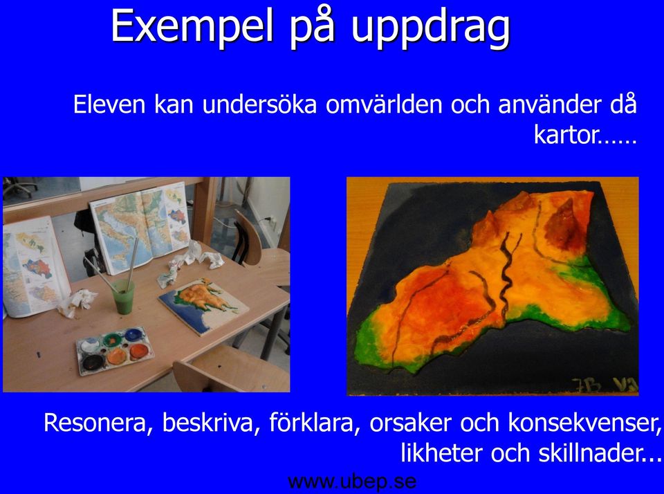 kartor Resonera, beskriva, förklara,