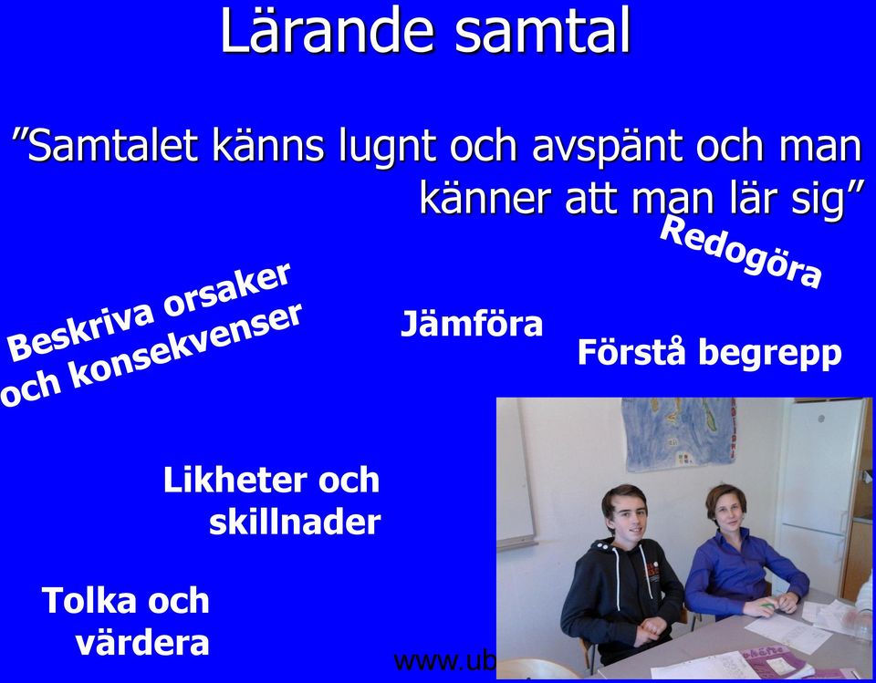 lär sig Jämföra Förstå begrepp
